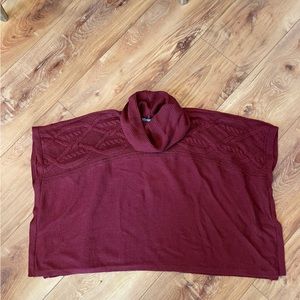 Antonio Melani Wine XS Poncho Sweater